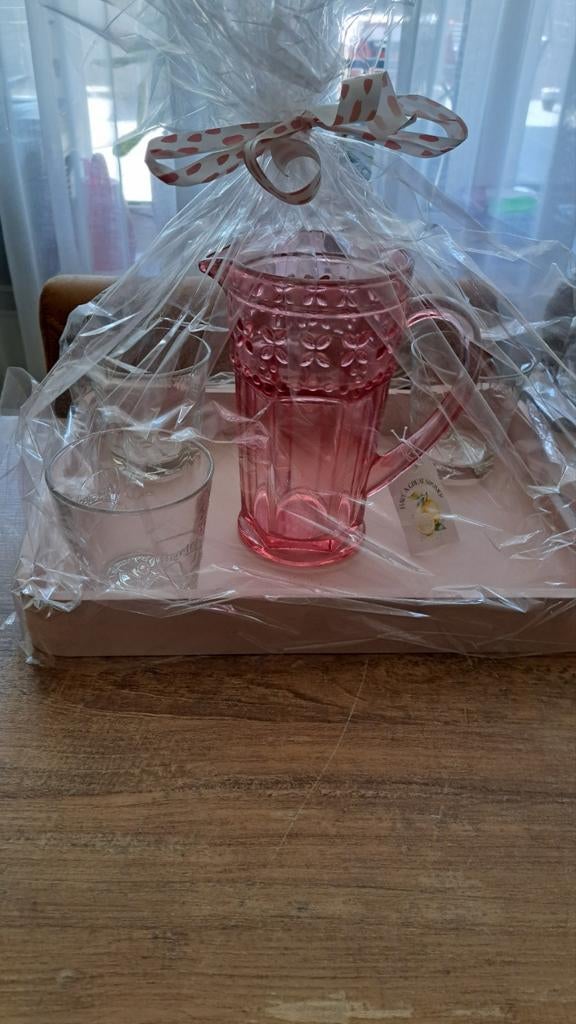 Leuk setje voor buiten icetea, Ophalen, Glas of Glazen, Nieuw, Glas