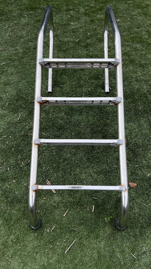 zwembad trap 4 treden RVS 316, Tuin en Terras, Zwembad-toebehoren, Ophalen of Verzenden, Gebruikt, Ladder