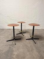 Set van 3 vintage Marko industriële krukken, Huis en Inrichting, Krukjes, Ophalen, Tweedehands, Tweedehands, Hout