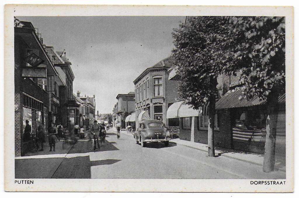 Putten Dorpsstraat Ongelopen Ansichtkaart (B7274), Ophalen of Verzenden, 1960 tot 1980, Ongelopen, Gelderland