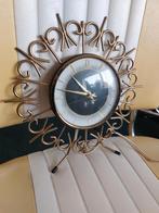Vintage Sunburst Tafelklok - Jaren '60 Design, Ophalen of Verzenden