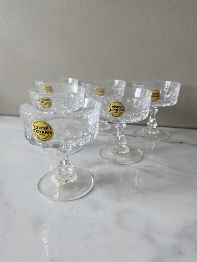 Cristal d’ Arques Louvre Likeurglas (6 stuks) - nieuw, Ophalen of Verzenden