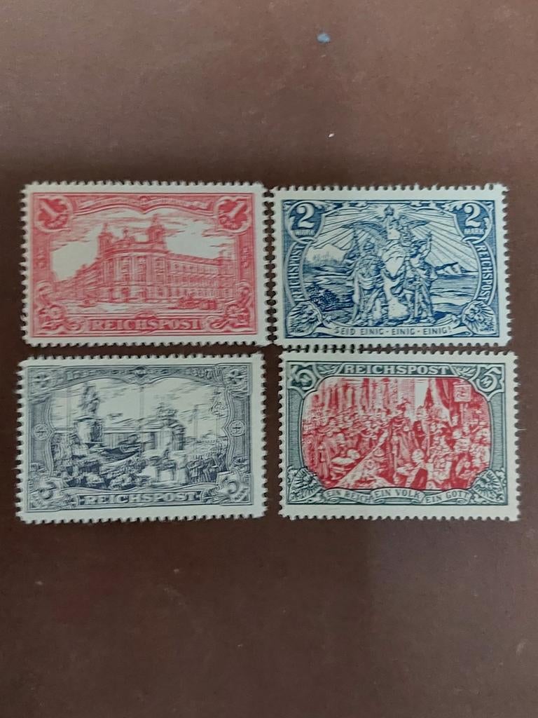 Duitse Rijk Michel 63-66 Reichspost (1900) herdruk postfris, Ophalen of Verzenden, Duitse Keizerrijk, Postfris