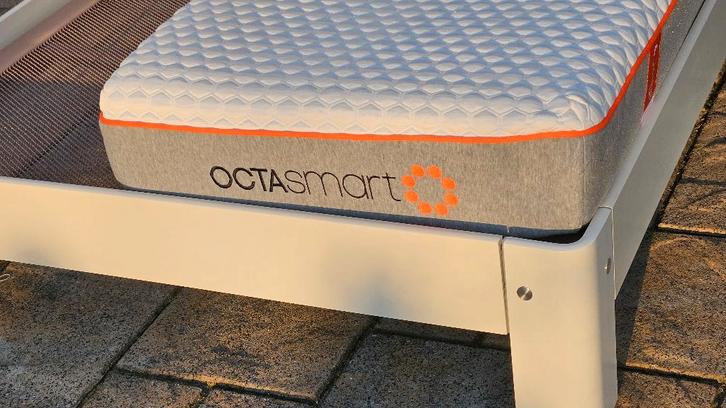 Nette witte Auping 160x200 met verstelbare spiralen, Huis en Inrichting, Slaapkamer | Bedden, Zo goed als nieuw, Tweepersoons