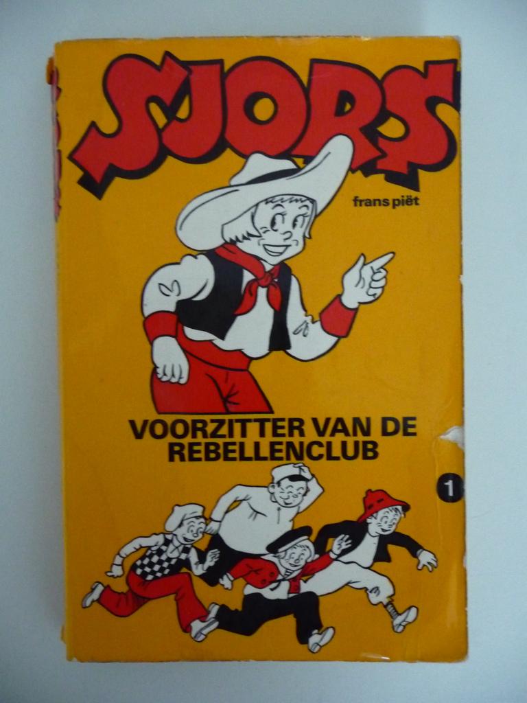stripboek SJORS - VOORZITTER VAN DE REBELLENCLUB, pocketboek, Gelezen, Eén stripboek, Ophalen of Verzenden, Frans Piet