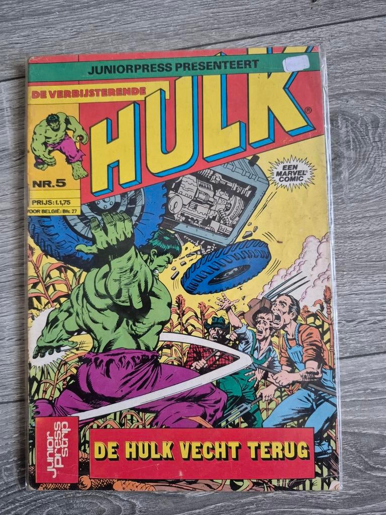 De Verbazingwekkende Hulk Juniorpress nr. 5, Amerika, Stan Lee, Ophalen of Verzenden, Gelezen