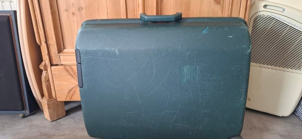 Vintage Samsonite Koffer - Groen Hard Kunststof, Gebruikt, Hard kunststof, 45 tot 55 cm, Ophalen