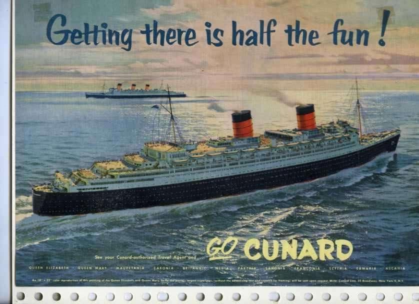 scheepvaart-grootformaat/foto-CUNARD, Ophalen of Verzenden, Zo goed als nieuw, Boek of Tijdschrift