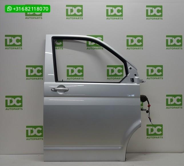 Volkswagen T5 ('03-'09) Voorportier rechts zilvergrijs, Auto-onderdelen, Carrosserie en Plaatwerk, Gebruikt, Ophalen of Verzenden