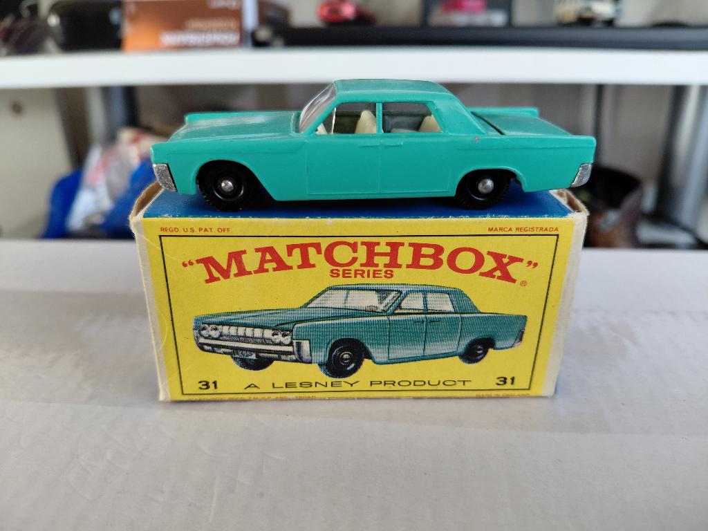 Matchbox 31c Lincoln Continental "E" Box, Ophalen of Verzenden, Zo goed als nieuw, Auto