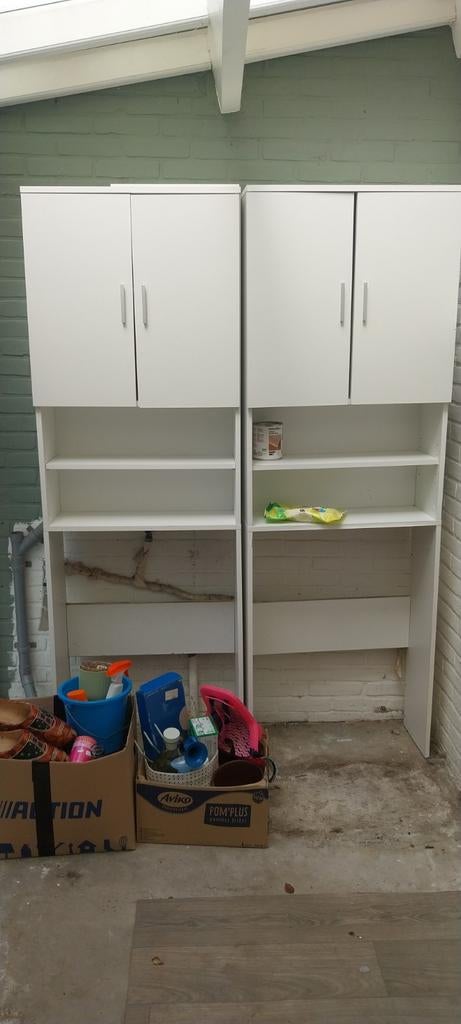 Wasmachine en droger ombouwkasten - wit, Huis en Inrichting, Ophalen, 200 cm of meer, 50 tot 100 cm, Modern