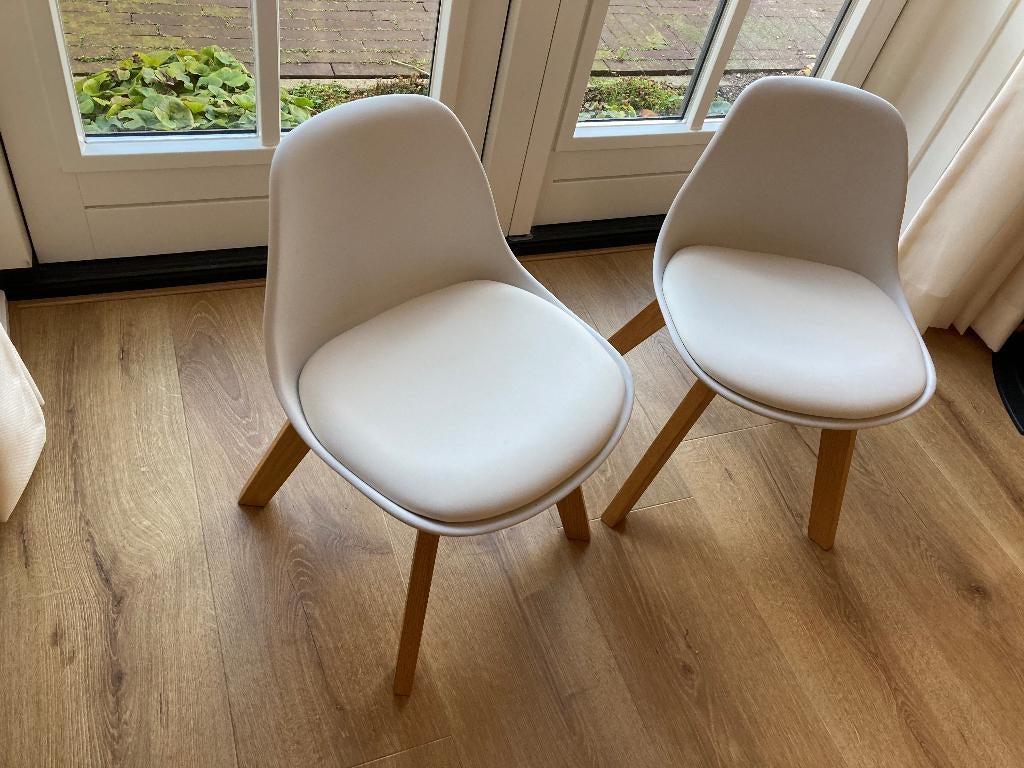 2 Kinderstoelen - wit - Scandinavisch, Ophalen of Verzenden, Gebruikt, Overige typen