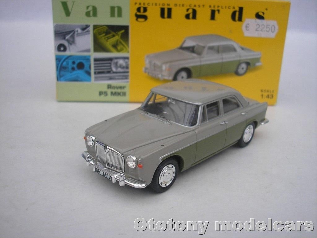 Rover P5 MKII Stone Grey & Juniper Green 1/43 Vanguards, Ophalen of Verzenden, Nieuw, Auto, Overige merken