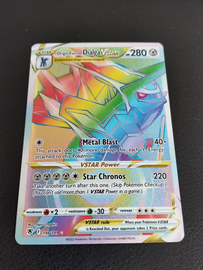 Origin Forme Dialga Vstar Holo Pokemon kaart Astral radiance, Hobby en Vrije tijd, Verzamelkaartspellen | Pokémon, Ophalen of Verzenden