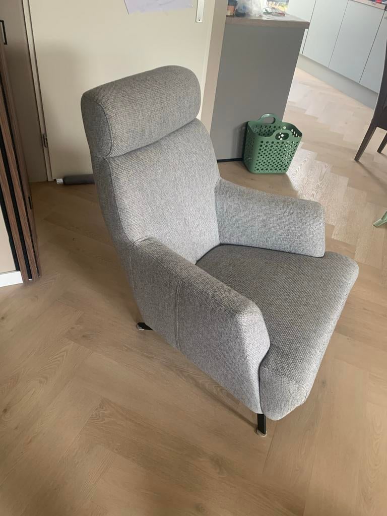 Xooon fauteuil licht grijs, Ophalen, Gebruikt, Stof, 75 tot 100 cm
