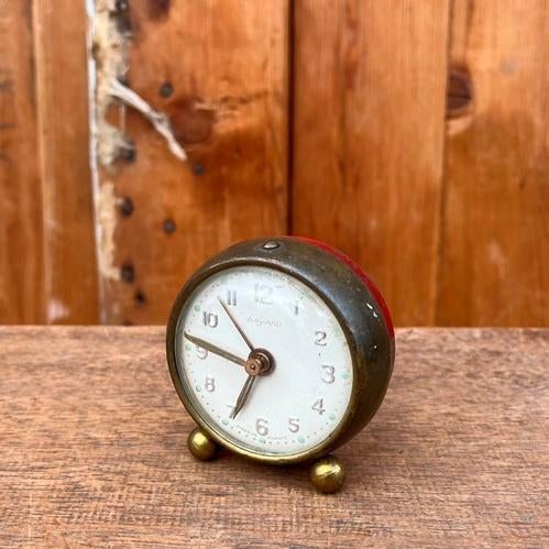 Wekker Bayard Made in France origineel patina decoratie, Antiek en Kunst, Curiosa en Brocante, Ophalen of Verzenden