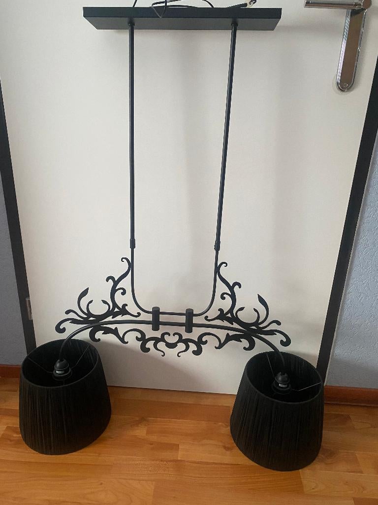 Hanglamp, Eettafel lamp, Huis en Inrichting, Lampen | Hanglampen, Ophalen, Zo goed als nieuw, Stof, 75 cm of meer