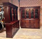 Compleet Engels kantoor - Bureau, vitrinekast, boekenkasten, Ophalen
