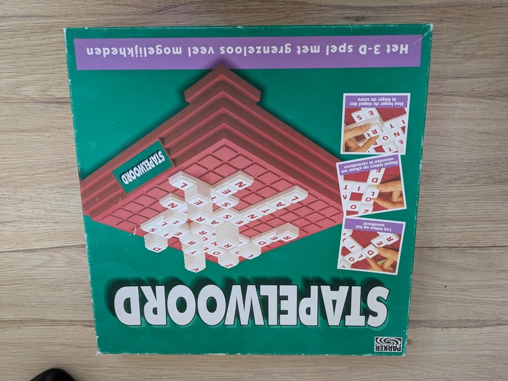 Stapelwoord - Het 3-D spel met grenzeloos veel mogelijkheden, Hobby en Vrije tijd, Gezelschapsspellen | Bordspellen, Drie of vier spelers
