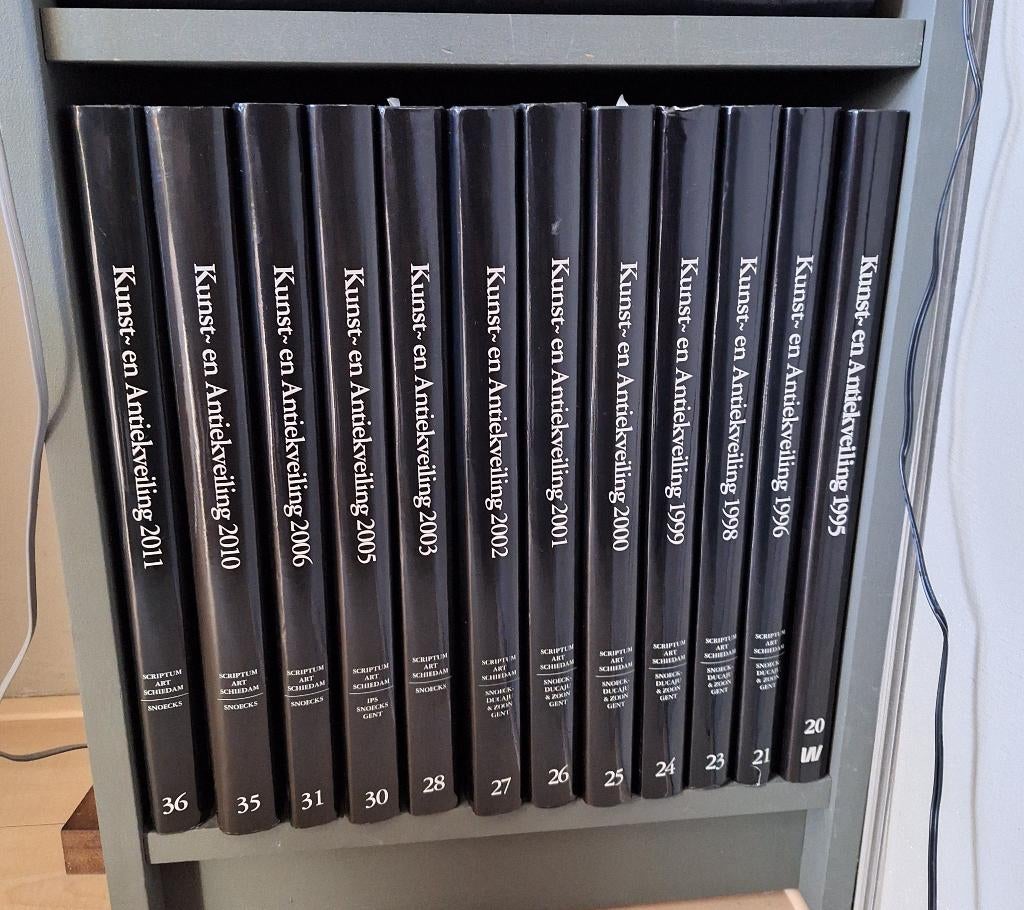 12 Kunst en antiek veilingboeken., Antiek en Kunst, Kunst | Etsen en Gravures, Ophalen