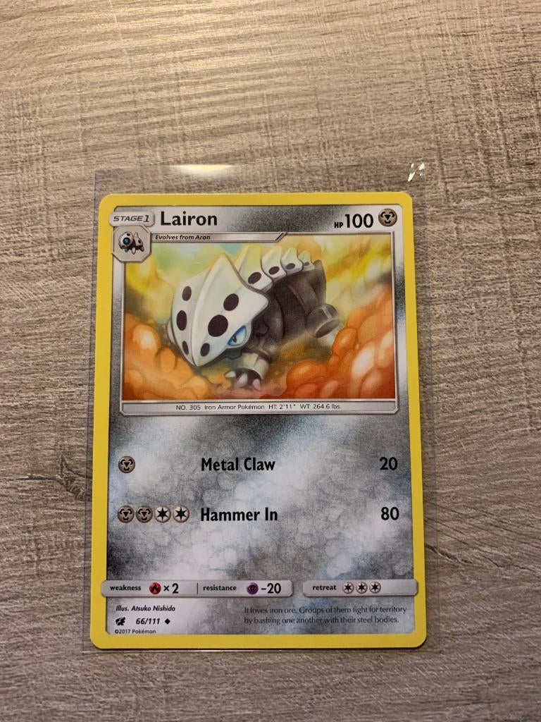 Lairon 066/111 Crimson Invasion - Pokémon Kaart, Ophalen of Verzenden, Nieuw, Losse kaart