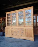 Massief teakhouten buffetkast | Grote winkelkast  #2725, Niet ingevuld, Gebruikt, Met deur(en), 200 cm of meer