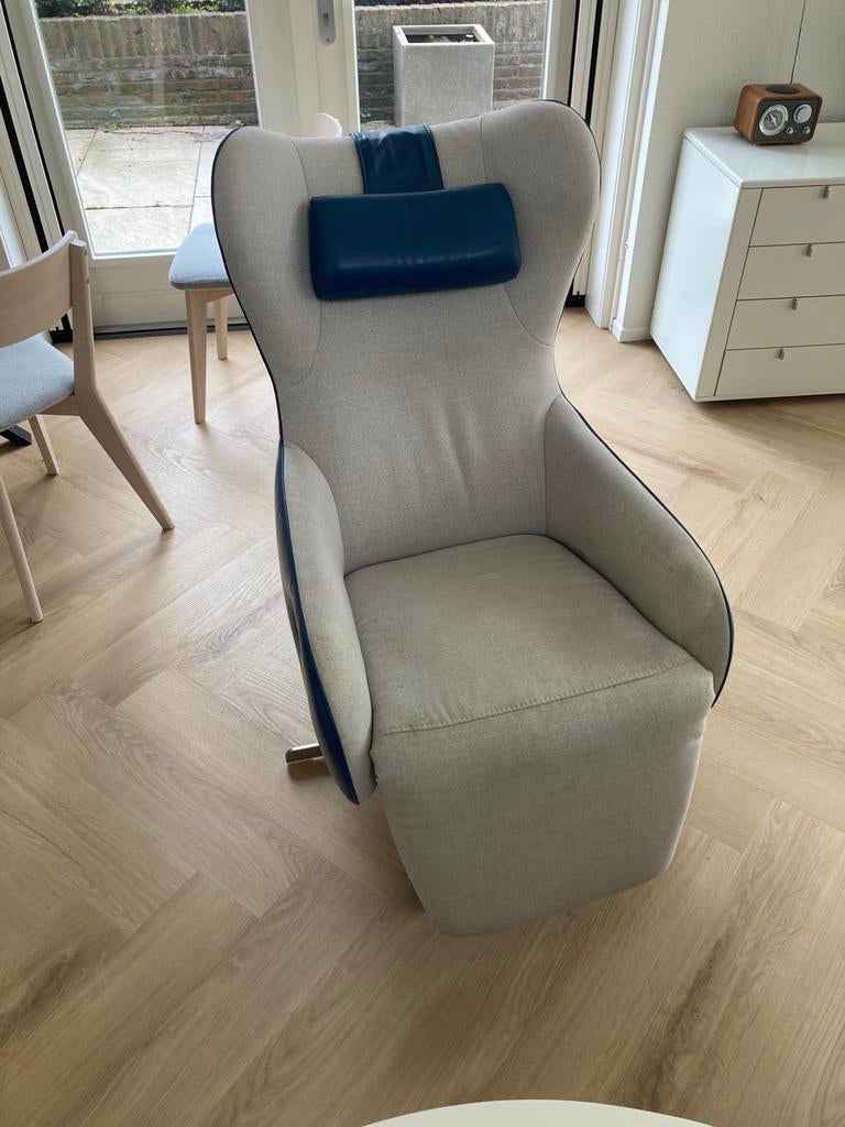 Prominent Relax fauteuil moderne kleurstelling, Huis en Inrichting, Fauteuils, Gebruikt, Overige materialen, 50 tot 75 cm, 100 tot 125 cm