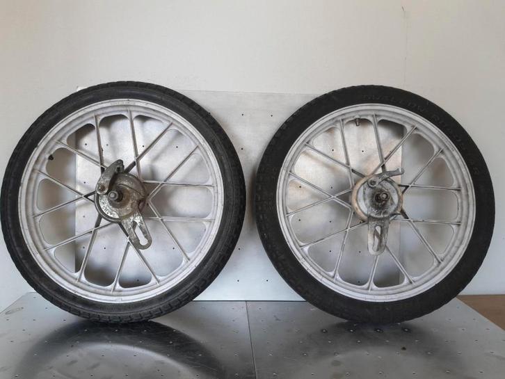 Puch Maxi snowflake voorwielen, Fietsen en Brommers, Brommeronderdelen | Puch, Gebruikt, Overige typen, Ophalen