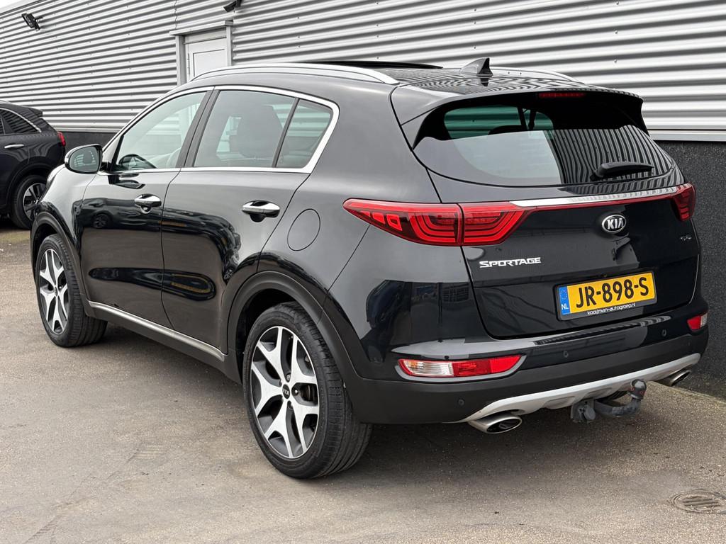 Kia Sportage 1.6 T-GDI GT-Line PlusLine Schuif/kanteldak, Tr, Voorwielaandrijving, Gebruikt, 4 cilinders, Zwart
