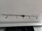 RVS plafondlamp met spotjes, Ophalen, Gebruikt, Metaal