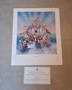 Happiest Celebration On Earth lithografie 50x40 cm - Disney, Ophalen of Verzenden, Plaatje of Poster