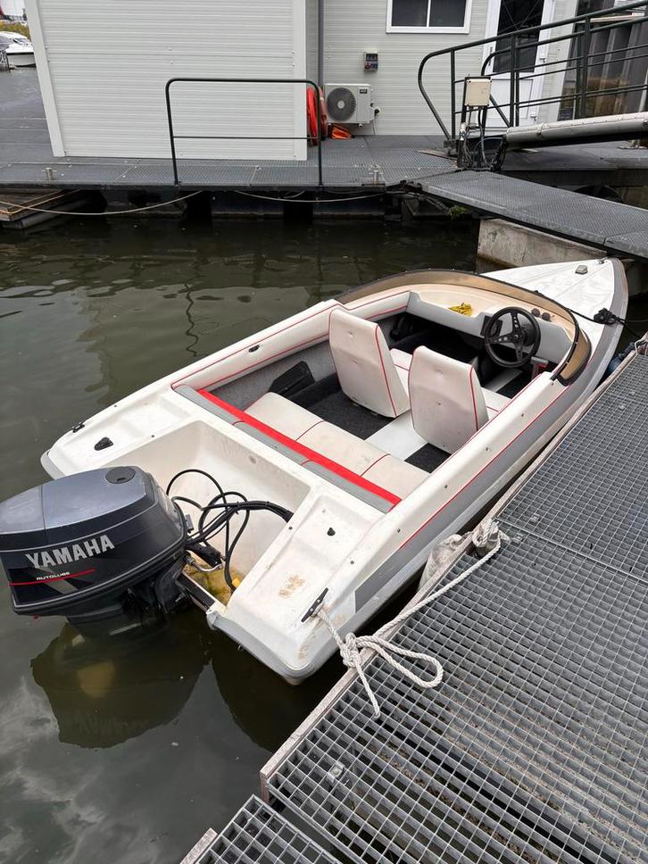 Speedboot Shakespeare Snipe 60pk Yamaha + Pega trailer, Watersport en Boten, Speedboten, Gebruikt, 3 tot 6 meter, Benzine, Minder dan 70 pk