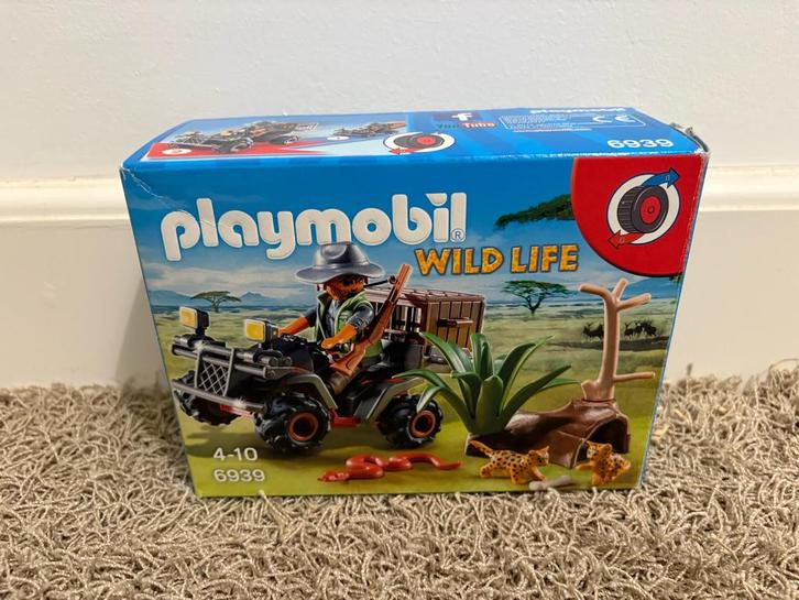 Playmobil Wildlife 6939 - Safari Quad met Jager, Kinderen en Baby's, Speelgoed | Playmobil, Gebruikt, Complete set, Ophalen