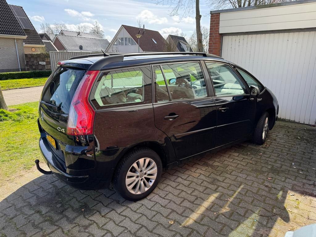 Citroën C4 (Grand) Picasso 1.6 VTI 2009 Zwart, Auto's, Citroën, Voorwielaandrijving, 4 cilinders, 7 stoelen, Handgeschakeld