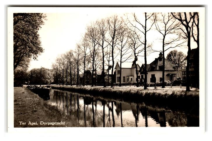 Ter Apel, Dorpsgezicht, Verzamelen, Ansichtkaarten | Nederland, Ongelopen, Groningen, 1940 tot 1960, Verzenden