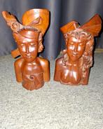 Houten set Bali Indonesië  .. beelden, Antiek en Kunst, Kunst | Beelden en Houtsnijwerken, Ophalen of Verzenden