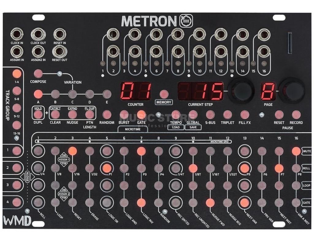 WMD Metron Eurorack Sequencer Module, Overige merken, Gebruikt, Met midi-aansluiting, Overige aantallen