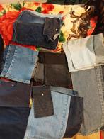 Jeans stukken - DIY projecten, Hobby en Vrije tijd, Stoffen en Lappen, Gebruikt, Blauw, Ophalen of Verzenden, Katoen