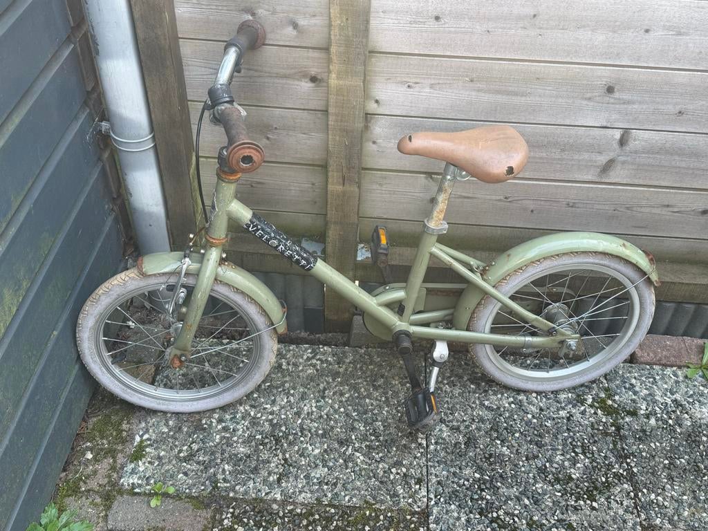 Gebruikte Veloretti kinderfiets - Groen, Fietsen en Brommers, Fietsen | Kinderfietsjes, Ophalen of Verzenden, Gebruikt, 16 tot 20 inch