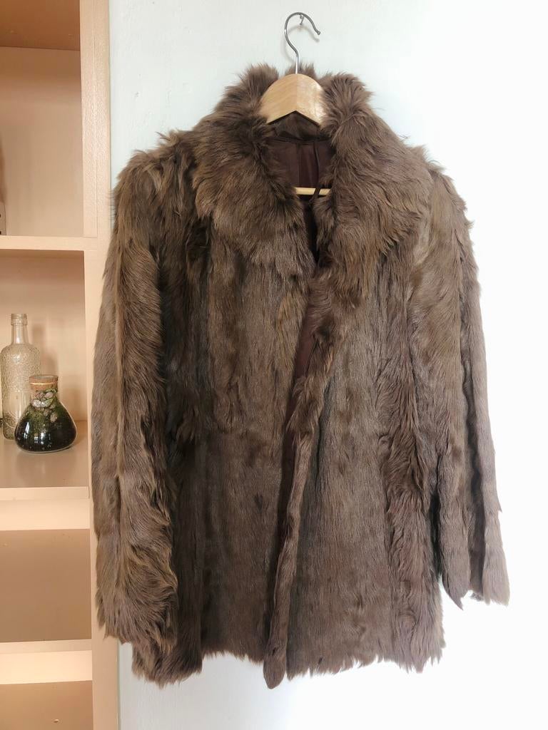 Klassieke bontjas (echt bont), Kleding | Dames, Ophalen of Verzenden, Gedragen, Maat 38/40 (M), Bruin