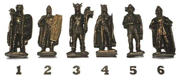 14-Ferrero kinder surprise metal Galliërs / Kelten, Verzamelen, Verrassingseieren, Ophalen of Verzenden, Zo goed als nieuw, Overige typen