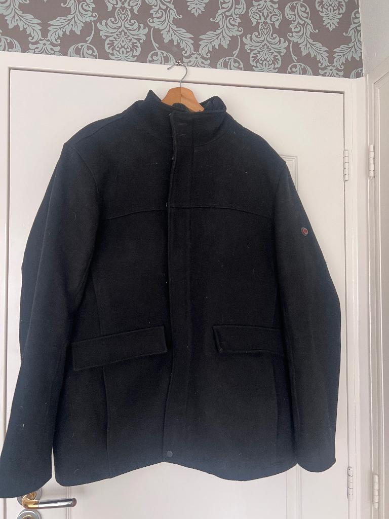 DNR zwart wollen jas maat 58 nieuw, Kleding | Heren, Jassen | Winter, Zwart, Ophalen of Verzenden, DNR, Maat 56/58 (XL)