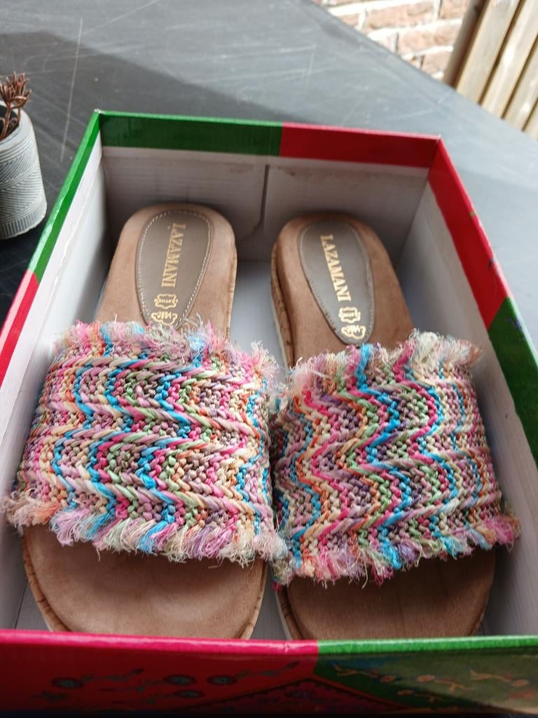 Lazamani slippers Ibiza Style nieuw, Overige kleuren, Ophalen, Slippers, Lazamani