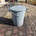 2 brocante zinken vuilnisemmers - Amsterdam & Apeldoorn, Antiek en Kunst, Ophalen