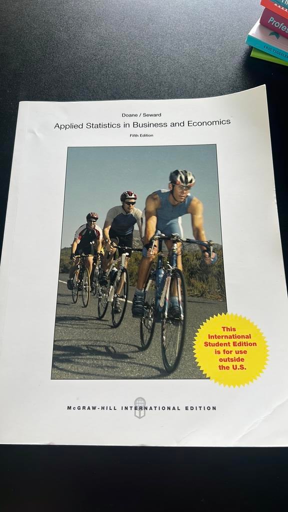 Applied statistics in business and economics, Ophalen of Verzenden, Zo goed als nieuw, Balsport