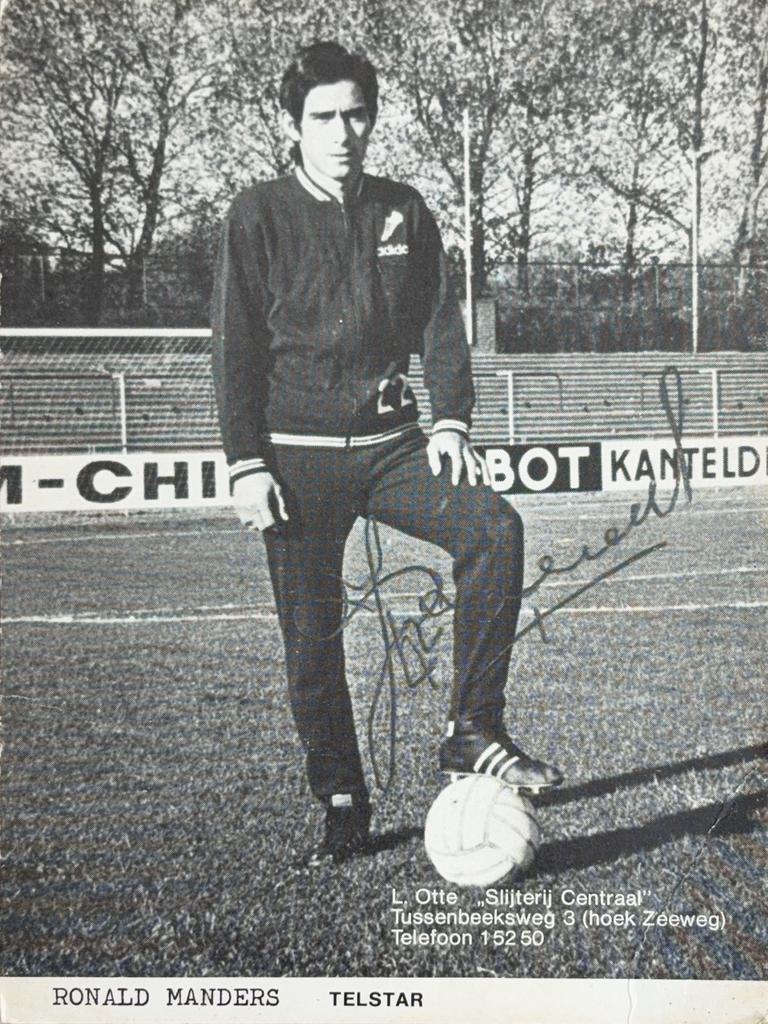 Spelerskaart Ronald Manders - Telstar Velsen - IJmuiden, Ophalen of Verzenden, Gebruikt, Ajax, Spelerskaart