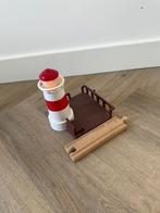 Heel goed Brio houten trein vintage vuurtoren set 33597 lich, Ophalen of Verzenden, Zo goed als nieuw