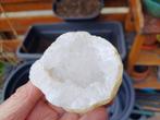 Rij271 Bergkristal geode Marokko #collectie #verzameling, Ophalen of Verzenden, Mineraal