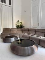 Vintage sofa 9 elementen, stof, licht neutraal patroon, Gebruikt, 300 cm of meer, 75 tot 100 cm, Ophalen of Verzenden