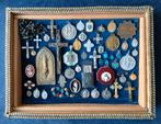 medailles en kruisjes; voorwerpen uit het Rooms verleden, Verzamelen, Ophalen of Verzenden, Gebruikt, Kaart of Prent, Christendom | Katholiek